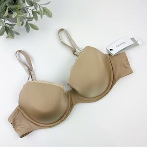Calvin Klein Seductive Comfort Customized Lift Bra F2892 Beige Size 40B